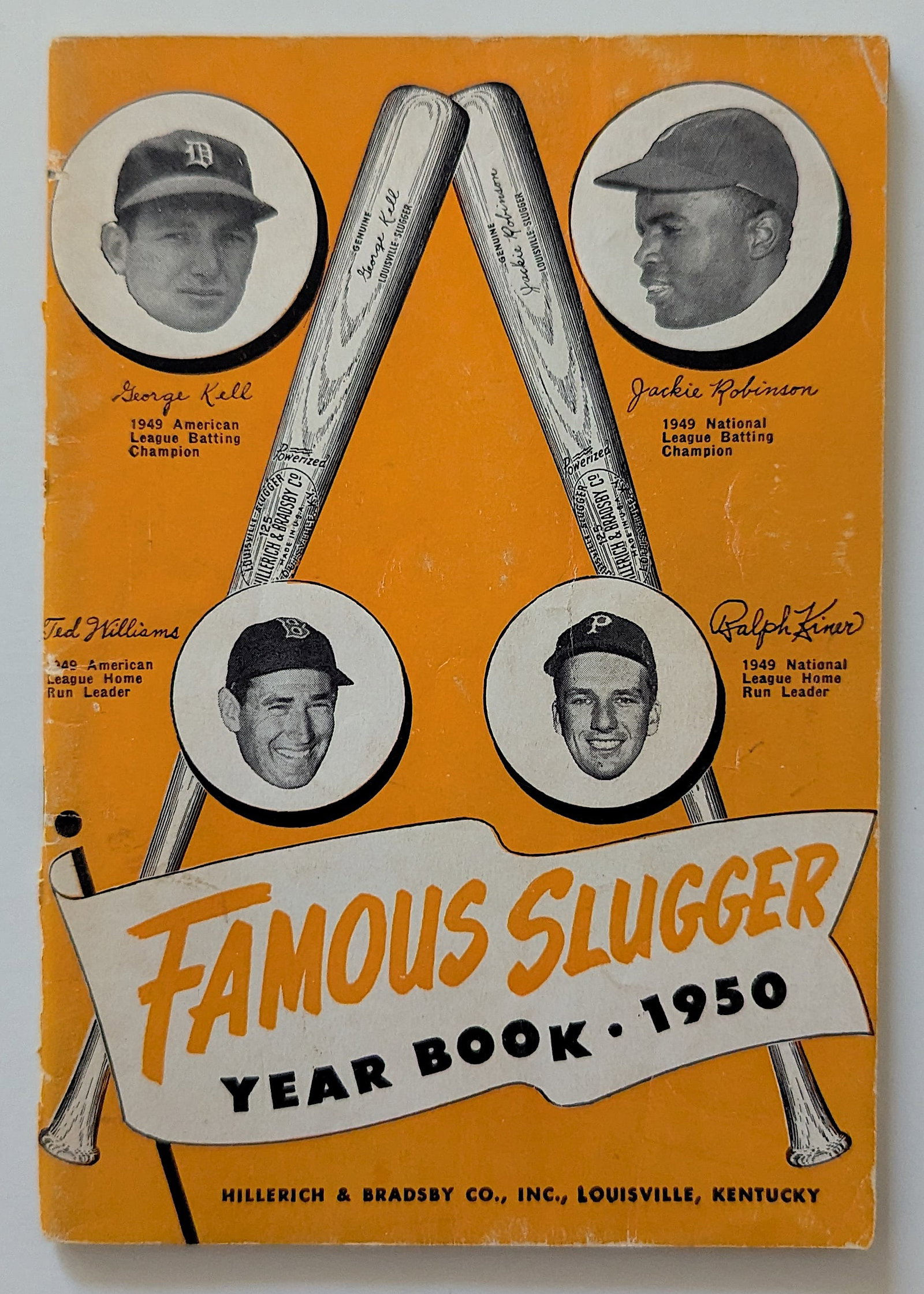 1950 Famous Sluggers Yearbook Baseball Vintage: This lot is coming from the estate of a collector in PBC. We have included a quality scan to show it's actual condition. This lot is located in Boca Raton, Fl and its shipment will be made directly by