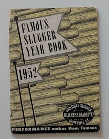 1952 Famous Sluggers Yearbook  Baseball Vintage