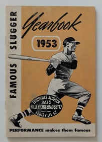1953 Famous Sluggers Yearbook  Baseball Vintage