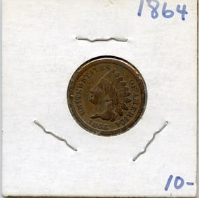 US Coin Collectors Indian Head Cent 1864
