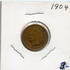 US Coin Collectors Indian Head Cent 1904