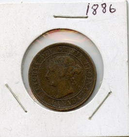 Canada Coin Collectors One Cent 1886