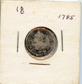 Colonial Mexico Silver Coin 1785