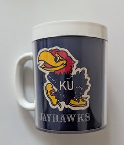 Thermo Serv Plastic Mug Kansas Jayhawks