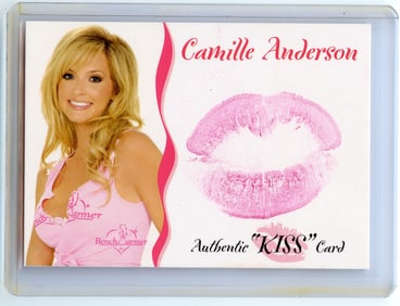 2004 Benchwarmer Kiss Card By Camille Anderson