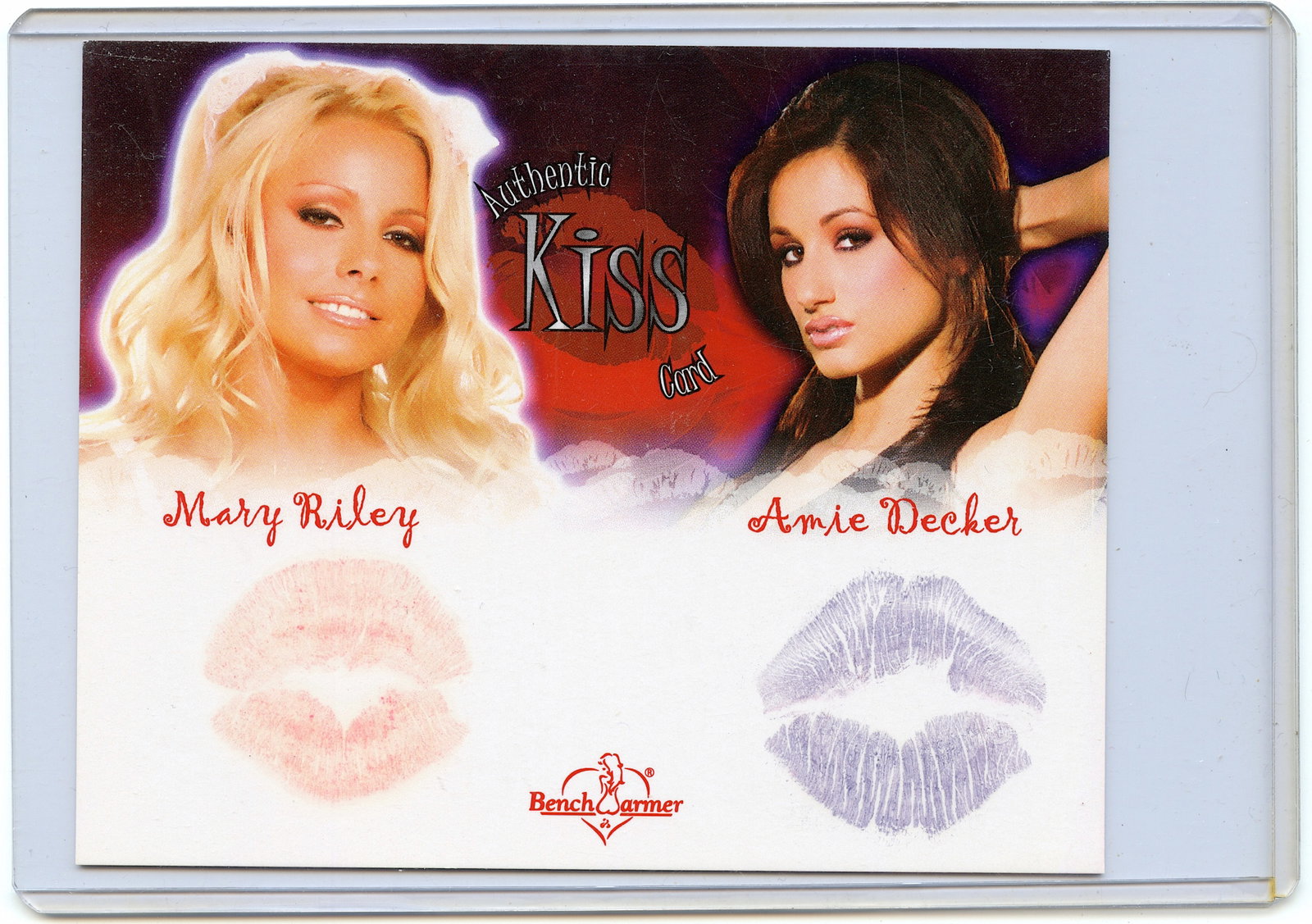 Benchwarmer Kiss Mary Riley and Amie Decker: This lot is coming from the estate of a photographer in LA. We have included a quality scan to show it's actual condition. This lot is located in Boca Raton, Fl and its shipment will be made directly 