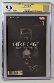 Comic LUKE CAGE #1 Signed Graded CGC Signature Series 9.6 White Pages