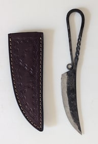 Handcrafted Heirloom  Damaskus Steel Knife  8.5" Long