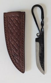 Handcrafted Heirloom  Damaskus Steel Knife  8" Long