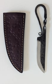 Handcrafted Heirloom  Damaskus Steel Knife  8" Long