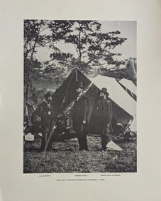 Vintage 20" x 16" Poster Abraham Lincoln & Allan Pinkerton Civil War