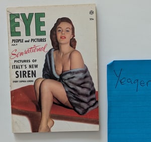 Vintage EYE July Magazine Include Pin Up Bunny Yeager