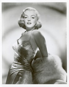 Vintage Photo Pin Up Model Marilyn Monroe 10" x 8"
