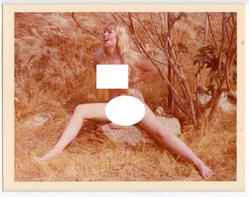 Vintage 1970s American Naturalism Nudism Female Model 4.5" x 3.5"