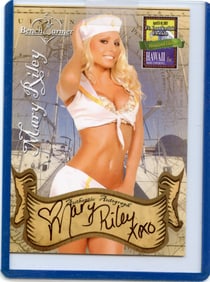 Mary Riley Signed Bench Warmer Card 2007