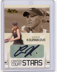 2006 ACE Authentic Grand Slam Anna Kournikova Center Court Stars Autographs #4