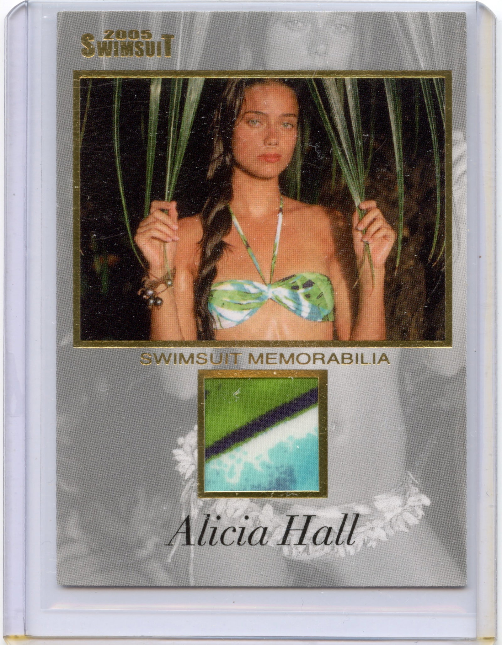Alicia Hall 2005 Sports Illustrated Swimsuit Mem Card #AH1/M: This lot is coming from the estate of a photographer in LA. We have included a quality scan to show it's actual condition. This lot is located in Boca Raton, Fl and its shipment will be made directly 