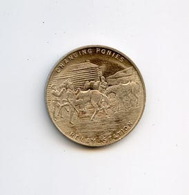 1860 - 1935 OREGON TRAIL MEMORIAL ASSN PONY EXPRESS DIAMOND JUBILEE MEDAL