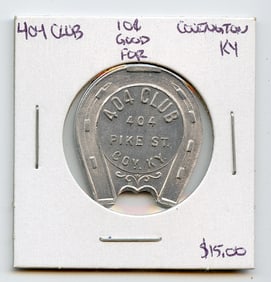 404 Club Good for 10 cents Conington, KT