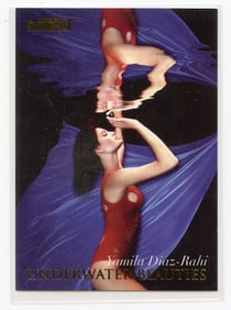 Vintage Tradecard Pin Up Model YAMILDA DIAZ-RAHI Sports Illustrated