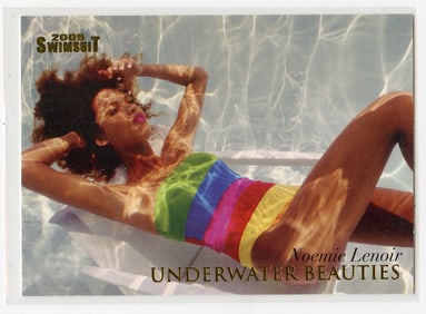 Vintage Tradecard Pin Up Model NOEMI LENOIR Sports Illustrated