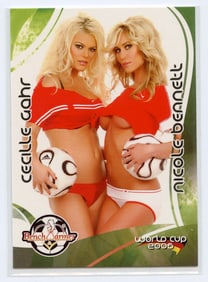 Vintage Tradecard Pin Up Model Nicole Bennett - Cecille Gahr World Cup 2006