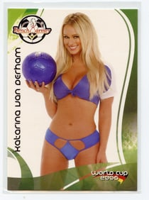 Vintage Tradecard Pin Up Model Katarina Van Derham Bench Warmer 2006