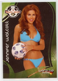 Vintage Tradecard Pin Up Model JENNIFER WALCOTT World Cup 2006