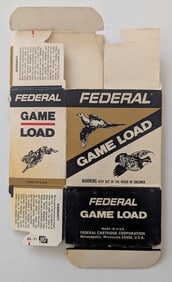 Vintage Empty Box Shot Federal Game Load