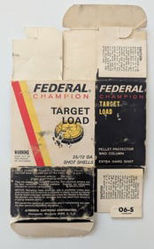 Federal Champion Target Load Shot Shells Empty Box