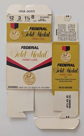 FEDERAL Gold Medal Target Load Empty Box