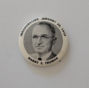 Harry Truman US President Campaign Button & Portrait Button 1949