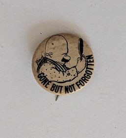 Vintage Scarce Pinback Button Hair Rube Gone but Not Forgotten, 1910s