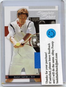 2005 Ace Signature Series - Marat Safin Jersey Tennis Card #5 45/500