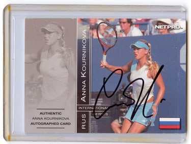2003 Netpro International ANNA KOURNIKOVA #10C AUTOGRAPH /500
