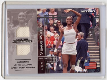 2003 NETPRO Swatch Piece Tennis AllStar 8D  VENUS WILLIAMS