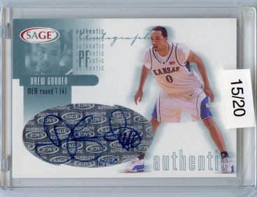 2002 DREW GOODEN SAGE Autograph  A13. 15/20