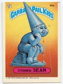 1986 Garbage Pail Kids Series 3 #90A Stoned Sean-With Copyright RARE