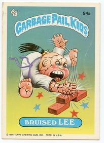 1986 Topps Garbage Pail Kids Series 3 w/Copyright #94a Bruised Lee