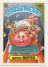 Garbage Pail Kids 1986 #142b Hunted Hunter