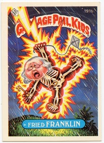 1986 Topps Garbage Pail Kids Series 5 OS5 Fried Franklin 191b