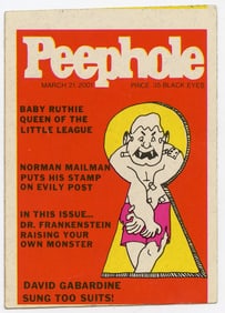 Peephole Baby Ruth Queen of the Little League Fleer Crazy Cover Sticker