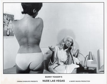 BUNNY YEAGER Vintage Pin Up Litho  NUDE LAS VEGAS
