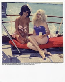 BUNNY YEAGER Vintage Pin Up Litho  Model SANDRA SETTANI