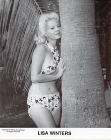 BUNNY YEAGER Vintage Pin Up Litho  Model LISA WINTERS