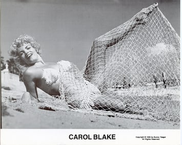 BUNNY YEAGER Vintage Pin Up Litho  Model CAROL BLAKE