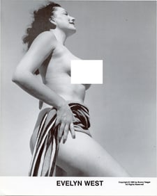 BUNNY YEAGER Vintage Pin Up Litho  Model EVELYN WEST