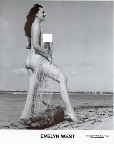 BUNNY YEAGER Vintage Pin Up Litho  Model EVELYN WEST