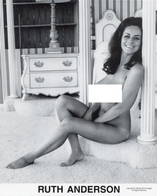 BUNNY YEAGER Vintage Pin Up Litho  Model RUTH ANDERSON