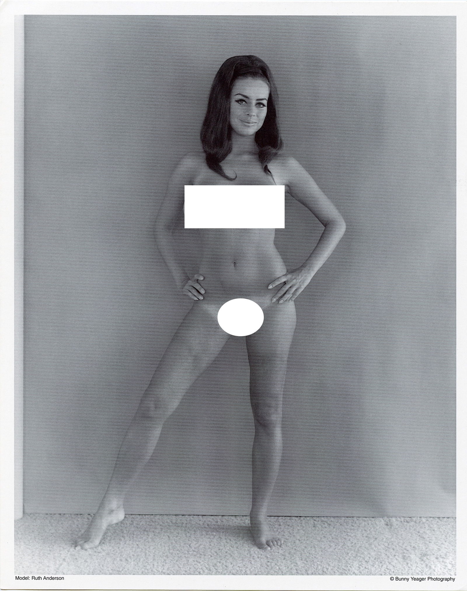 BUNNY YEAGER Vintage Pin Up Litho  Model RUTH ANDERSON (1 of 1)